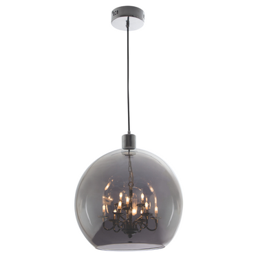 LuxeFusion Brass & Chrome Pendant